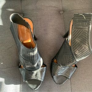 Black Calvin Klein cut out heels
